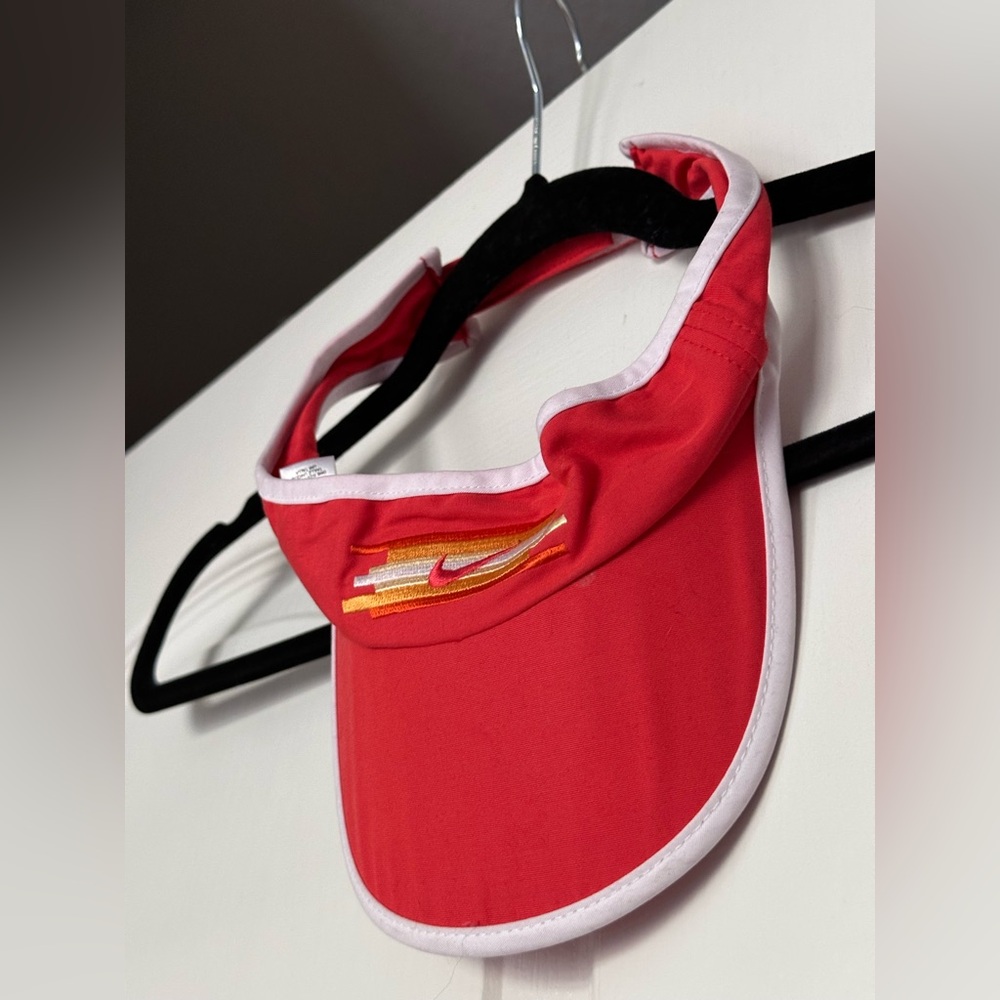 Nike | Red and White Hat with Classic Swoosh